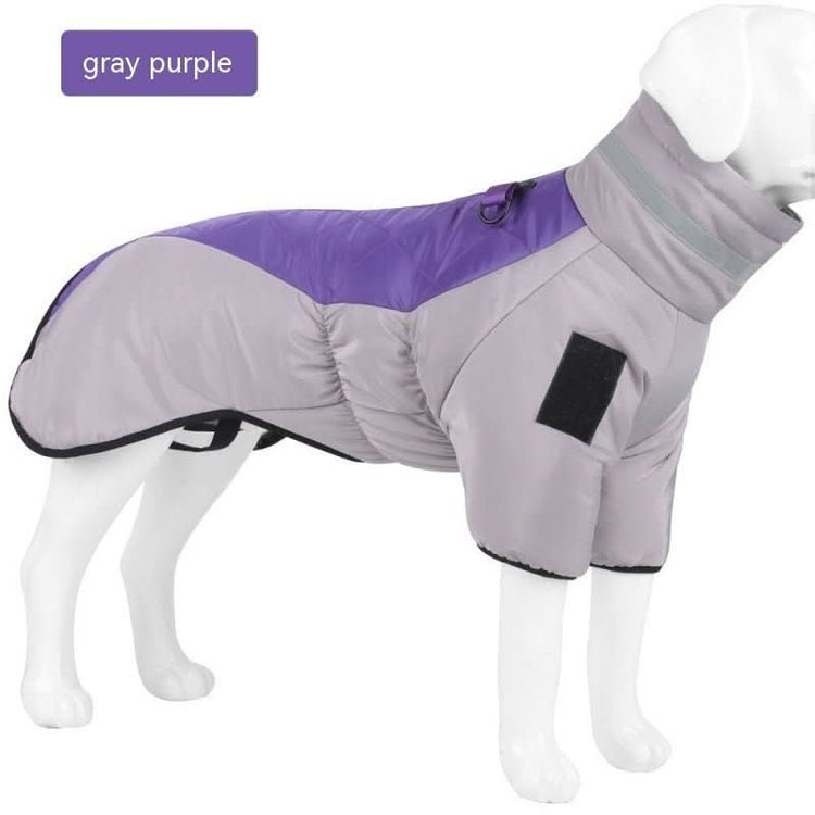 New Winter Dog Coat Waterproof - PawsiFypets Pet Outfit - Gray Black / S My Store