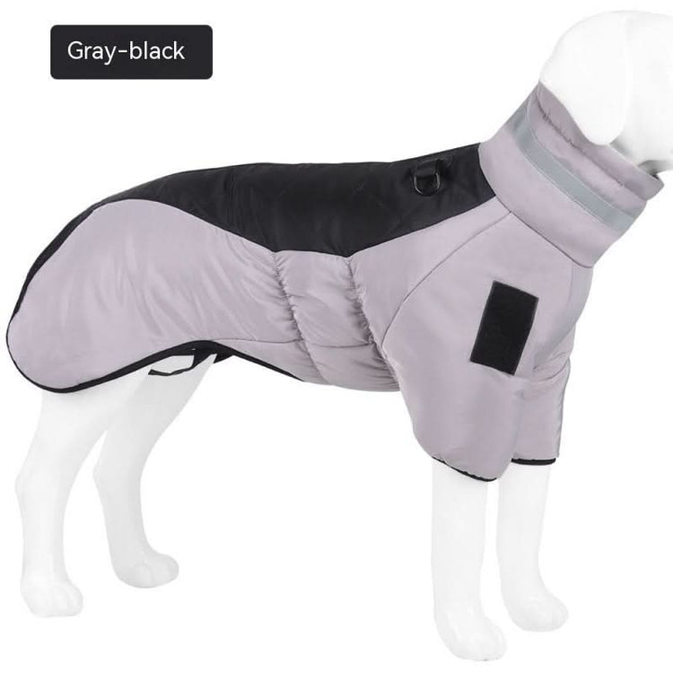 New Winter Dog Coat Waterproof - PawsiFypets Pet Outfit - Gray Black / S My Store