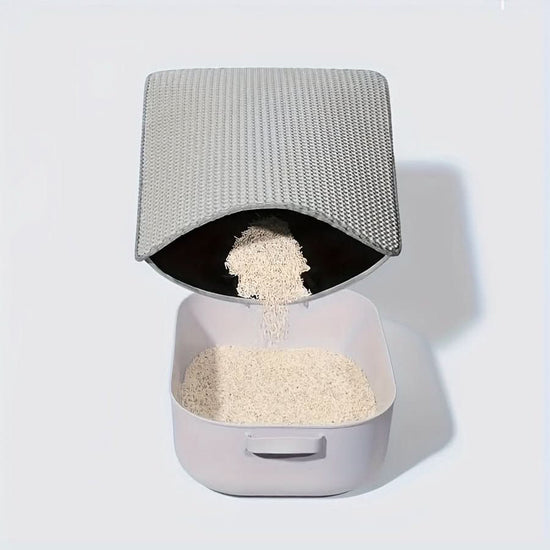 Waterproof Anti Splash Cat Litter Mat - Floor Protection & Easy Clean - PawsiFypets Cat Litter Accessories - Black / 30x30CM PawsiFypets