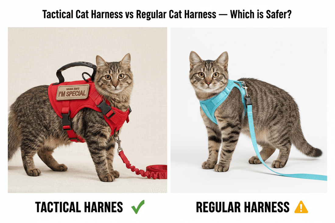 Tactical Cat Harness vs Regular Cat Harness Which is Safer? - PawsiFypets