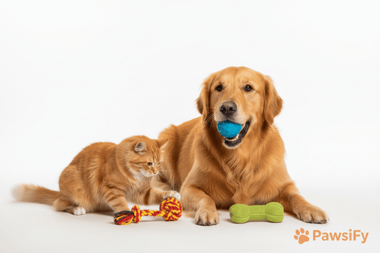 Safe and durable pet toys for dogs and cats a dog is relaxing and playing with pet toys ani stress anti anxiety pawsifypets
