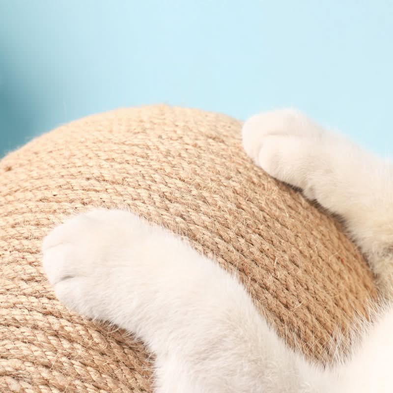 Cat Scratching Ball - Interactive Scratch Tree & Play Station for Cats - PawsiFypets Cat Toys & Scratchers - Beige / S PawsiFypets