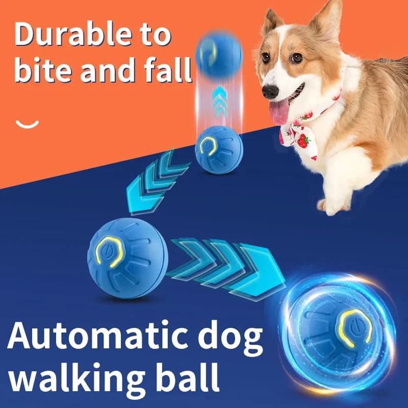 Interactive Smart Pet Toy Ball - USB Rechargeable Motion-Activated Dog Cat Toy - PawsiFypets Interactive Pet Toys - Jumping Ball Blue PawsiFypets