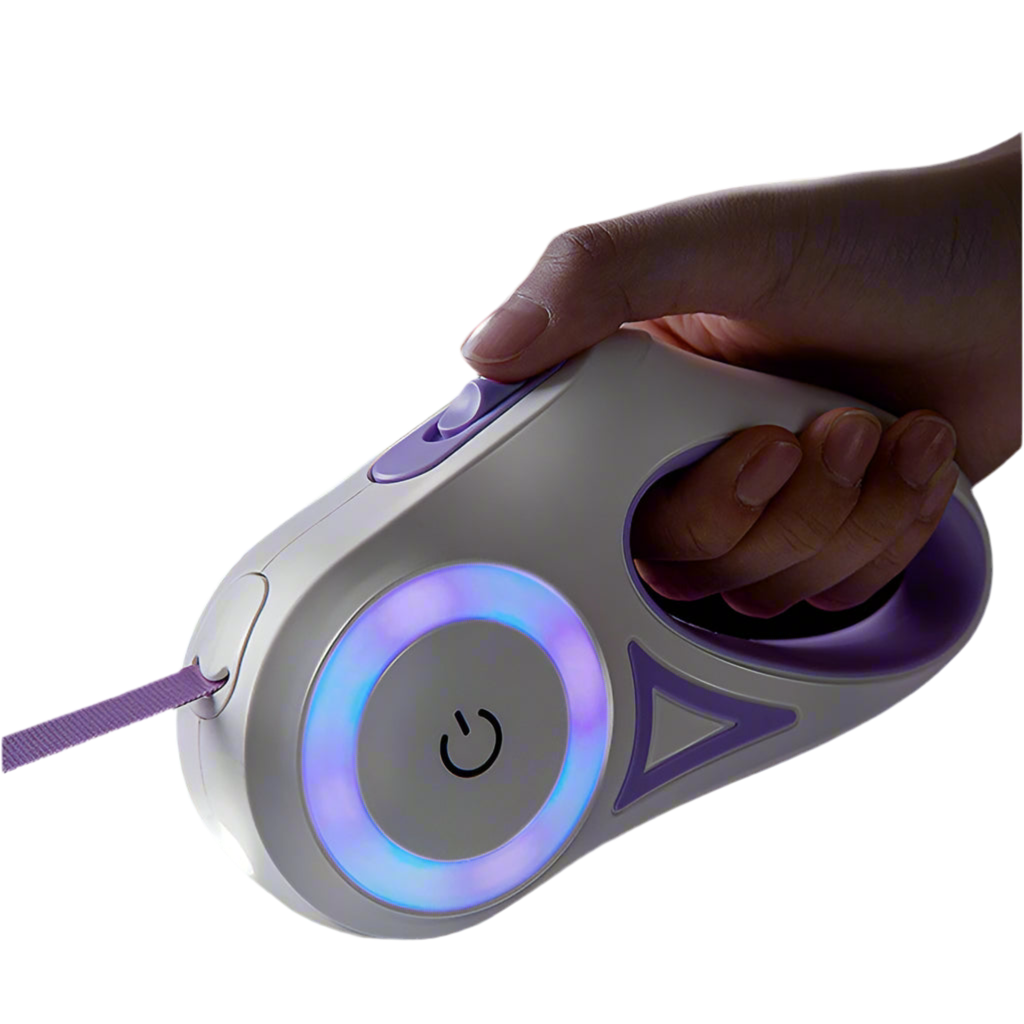 Retractable Dog Leash with LED Spotlight - Automatic Pet Traction Rope