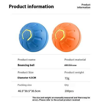 Interactive Smart Pet Toy Ball - USB Rechargeable Motion-Activated Dog Cat Toy - PawsiFypets Interactive Pet Toys - Jumping Ball Blue PawsiFypets