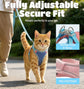 Step-in Escape-Proof Cat Harness Set, Adjustable for Walking for Small Medium Dogs/Cats