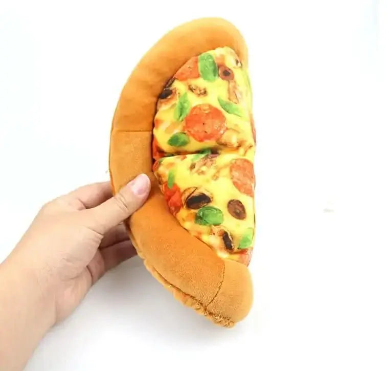 Bite-Resistant Pizza Pet Toy - Durable Chew Toy for Dogs & Puppies - PawsiFypets Dog Chew Toys - Yellow / 24x24x2.5cm PawsiFypets