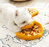 Bite-Resistant Pizza Pet Toy - Durable Chew Toy for Dogs & Puppies - PawsiFypets Dog Chew Toys - Yellow / 24x24x2.5cm PawsiFypets