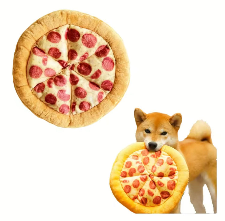 Bite-Resistant Pizza Pet Toy - Durable Chew Toy for Dogs & Puppies - PawsiFypets Dog Chew Toys - Yellow / 24x24x2.5cm PawsiFypets