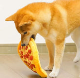Bite-Resistant Pizza Pet Toy - Durable Chew Toy for Dogs & Puppies - PawsiFypets Dog Chew Toys - Yellow / 24x24x2.5cm PawsiFypets