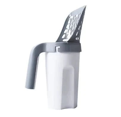 Cat Litter Scoop Set - Plastic - PawsiFypets - New Grey White PawsiFypets