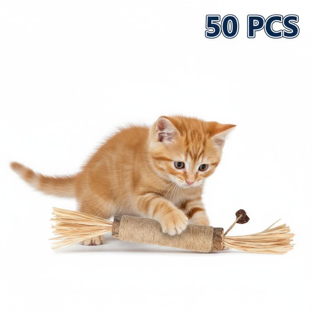 Bamboo broom with jute handle on a white background 50 pieces