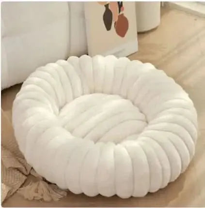 Cozy Cloud Plush Pet Bed - PawsiFypets Pet Beds - White / S PawsiFypets