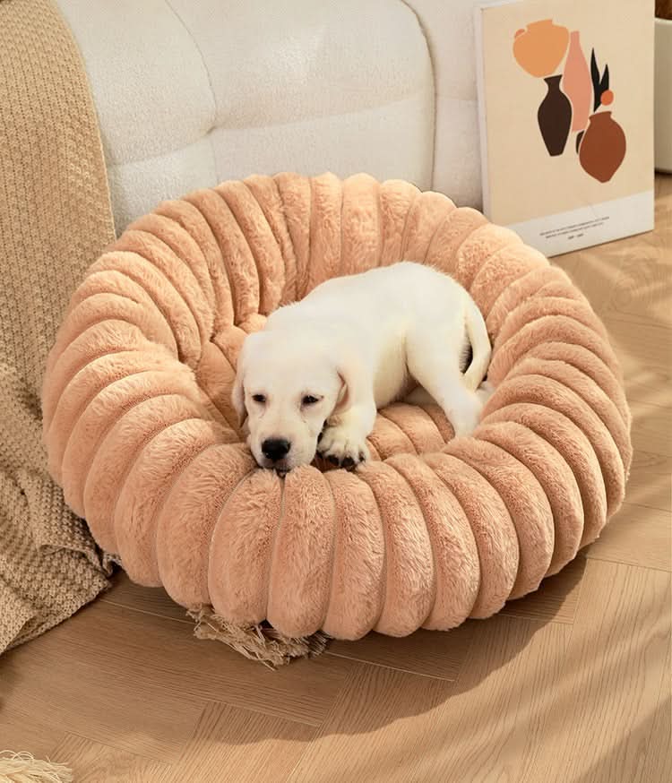 Cozy Cloud Plush Pet Bed - PawsiFypets Pet Beds - Gray / S PawsiFypets