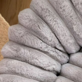 Cozy Cloud Plush Pet Bed - PawsiFypets Pet Beds - Gray / S PawsiFypets