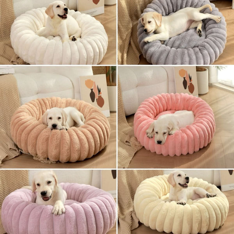 Cozy Cloud Plush Pet Bed - PawsiFypets Pet Beds - Gray / S PawsiFypets