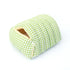 Green checkered pet bed on a white background