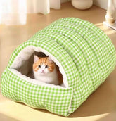 Cozy Enclosed Cat & Dog Bed Cave-Style Pet House for Small Pets - PawsiFypets
