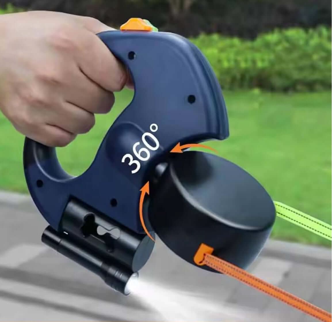 Dual Dog Leash with LED Night Safety 360 Swivel Tangle Free - PawsiFypets Dog Walking Accessories - Black / 3 M PawsiFypets