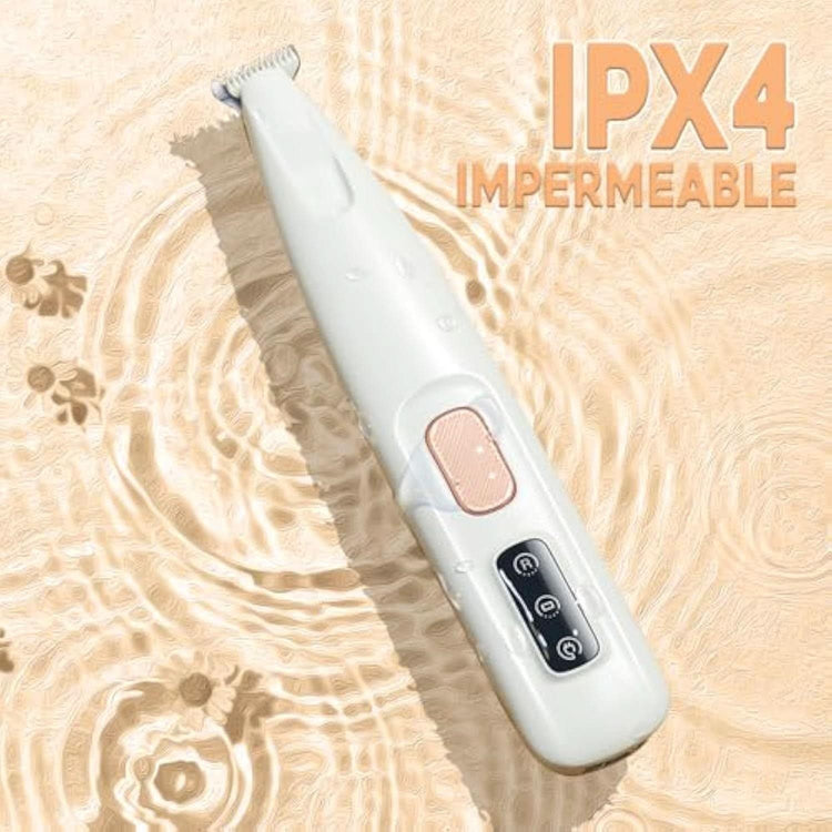 Electric Pet Paw Trimmer with LED Light - Rechargeable Low-Noise Nail Clipper - PawsiFypets Pet Grooming Equipment - White PawsiFypets