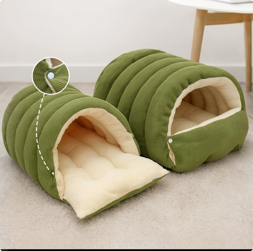 Autumn & Winter Enclosed Cat Bed – Detachable, for both cats & dogs - PawsiFypets