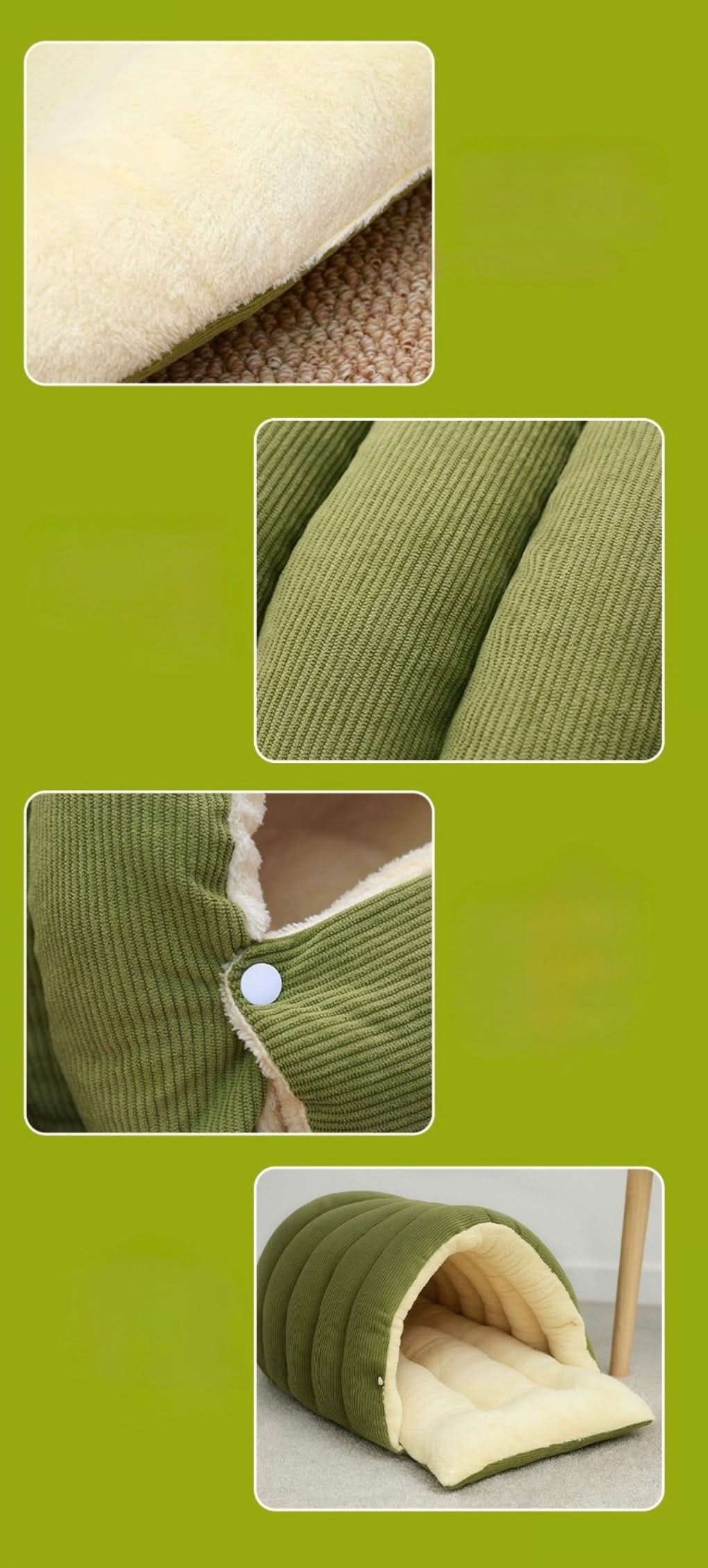 Autumn & Winter Enclosed Cat Bed – Detachable, for both cats & dogs - PawsiFypets