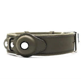 Leather GPS Dog Collar Holder - PawsiFypets - Army Green / S PawsiFypets