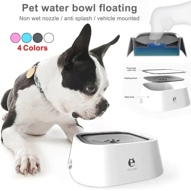 No Spill Pet Water Bowl - PawsiFypets - Grey PawsiFypets