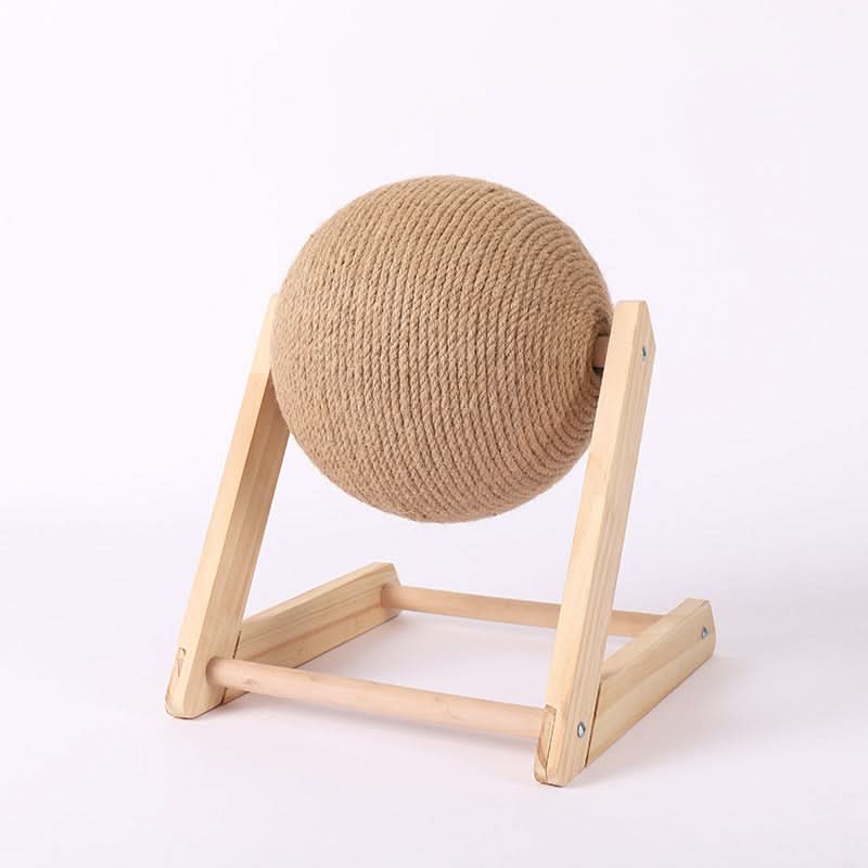 Cat Scratching Ball - Interactive Scratch Tree & Play Station for Cats - PawsiFypets Cat Toys & Scratchers - Beige / S PawsiFypets