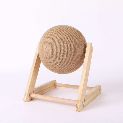 Cat Scratching Ball - Interactive Scratch Tree & Play Station for Cats - PawsiFypets Cat Toys & Scratchers - Beige / S PawsiFypets