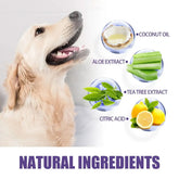 Pet Dental Wipes Lemon Flavor Finger Tooth Wipes for Dogs and Cats - PawsiFypets Pet Dental Care - 50pcs PawsiFypets