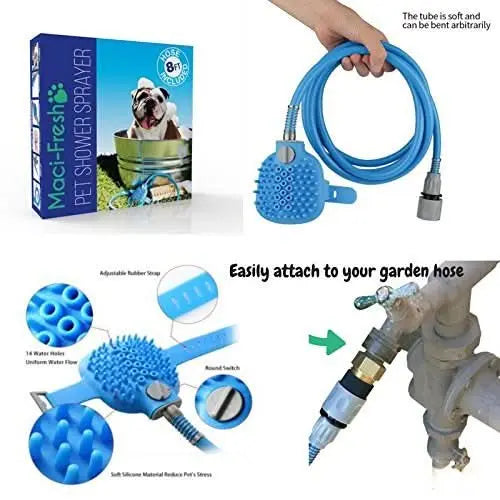 Pet Shower Sponge - PawsiFypets - Blue My Store