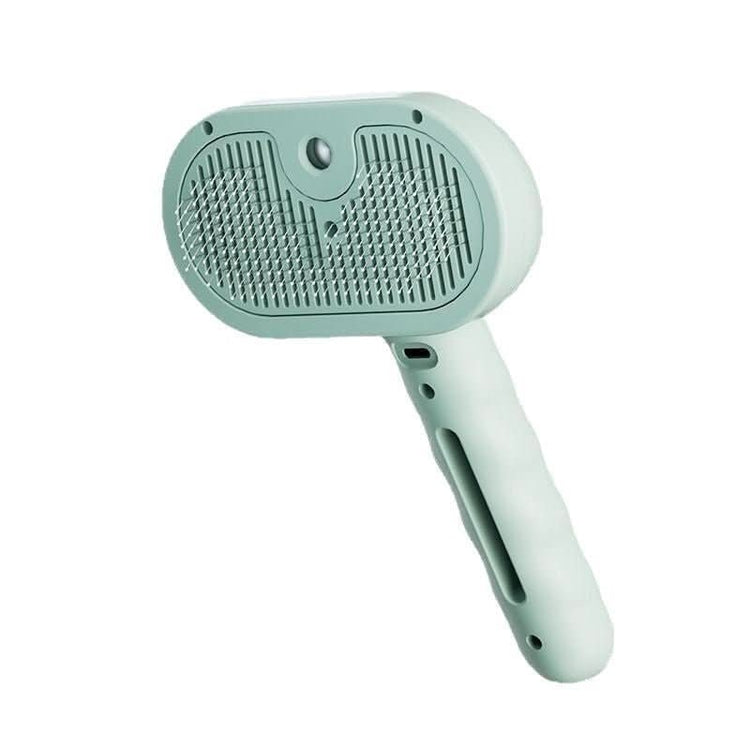 Pet Steam Brush with Water Mist Spray - PawsiFypets Pets Care - Green PawsiFypets