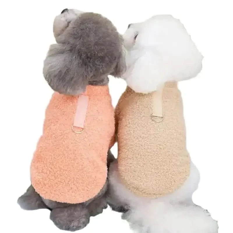 Plush Velvet Winter Dog Coat – Warm & Stylish Dog Jacket - PawsiFypets Pet Outfit - XD Elastic Wool T Blue / S PawsiFypets