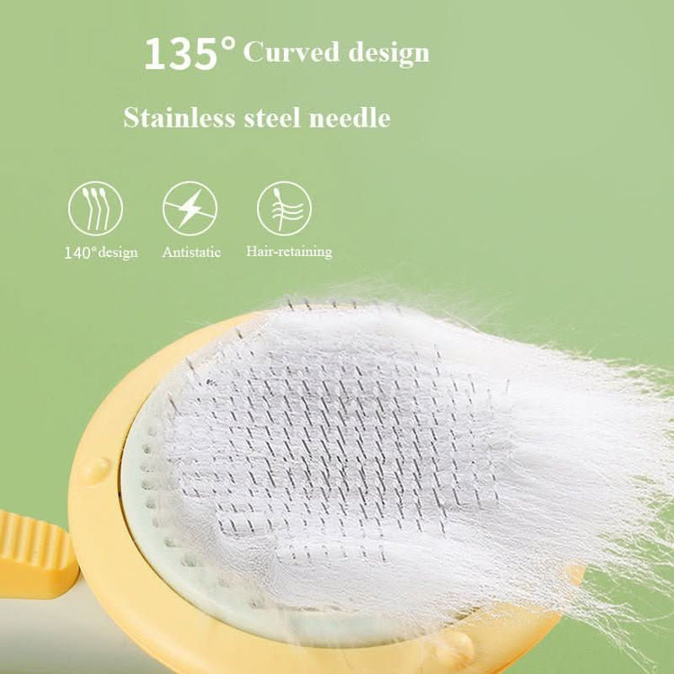 Self-Cleaning Pet Brush Hair Removal Comb for Dogs and Cats - PawsiFypets Pet Grooming Tools - Blue PawsiFypets