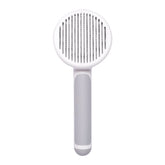 Self-Cleaning Pet Brush Hair Removal Comb for Dogs and Cats - PawsiFypets Pet Grooming Tools - Grey PawsiFypets