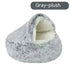 Semi-Closed Pet Bed - PawsiFypets Pet Beds - Gray / 50cm PawsiFypets