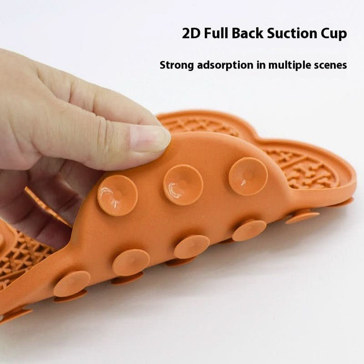 Silicone Dog Licking Mat Anxiety Relief and Slow Feeding Toy - PawsiFypets Dog Enrichment Toys - With Suction Cup / Octagonal Dogs And Cats Blue PawsiFypets