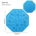 Silicone Dog Licking Mat Anxiety Relief and Slow Feeding Toy - PawsiFypets Dog Enrichment Toys - With Suction Cup / Octagonal Dogs And Cats Blue PawsiFypets