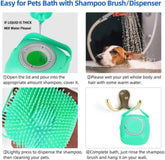 Silicone Pet Bath Brush - Gentle Massage Grooming Tool for Dogs & Cats - PawsiFypets Pet Grooming Tools - Pink PawsiFypets
