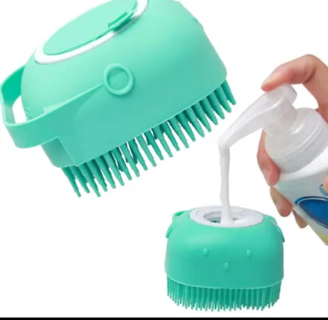 Silicone Pet Bath Brush - Gentle Massage Grooming Tool for Dogs & Cats - PawsiFypets Pet Grooming Tools - Pink PawsiFypets