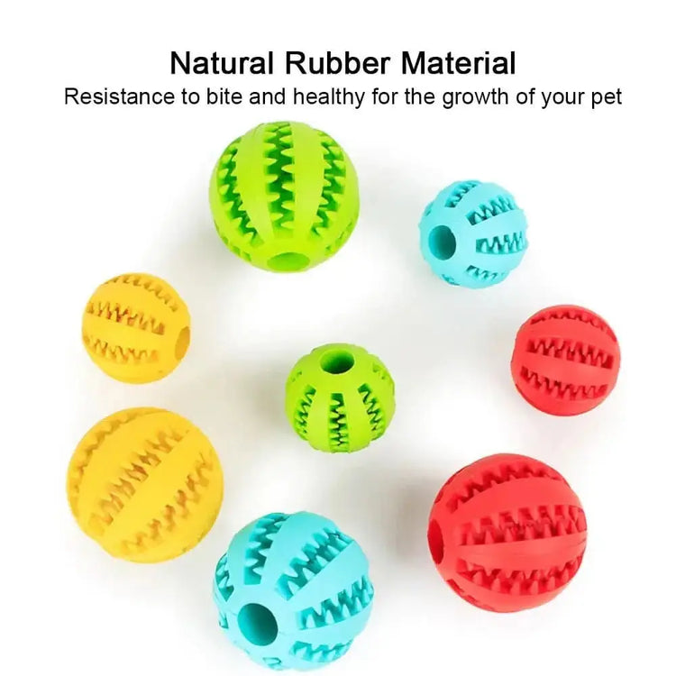 Silicone Pet Toy Ball - PawsiFypets - Yellow / Large My Store