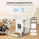 Smart Pet Feeder with WiFi & HD Camera – Automatic Dog & Cat Feeder - PawsiFypets Smart Pet Technology - White WiFi version / USA PawsiFypets