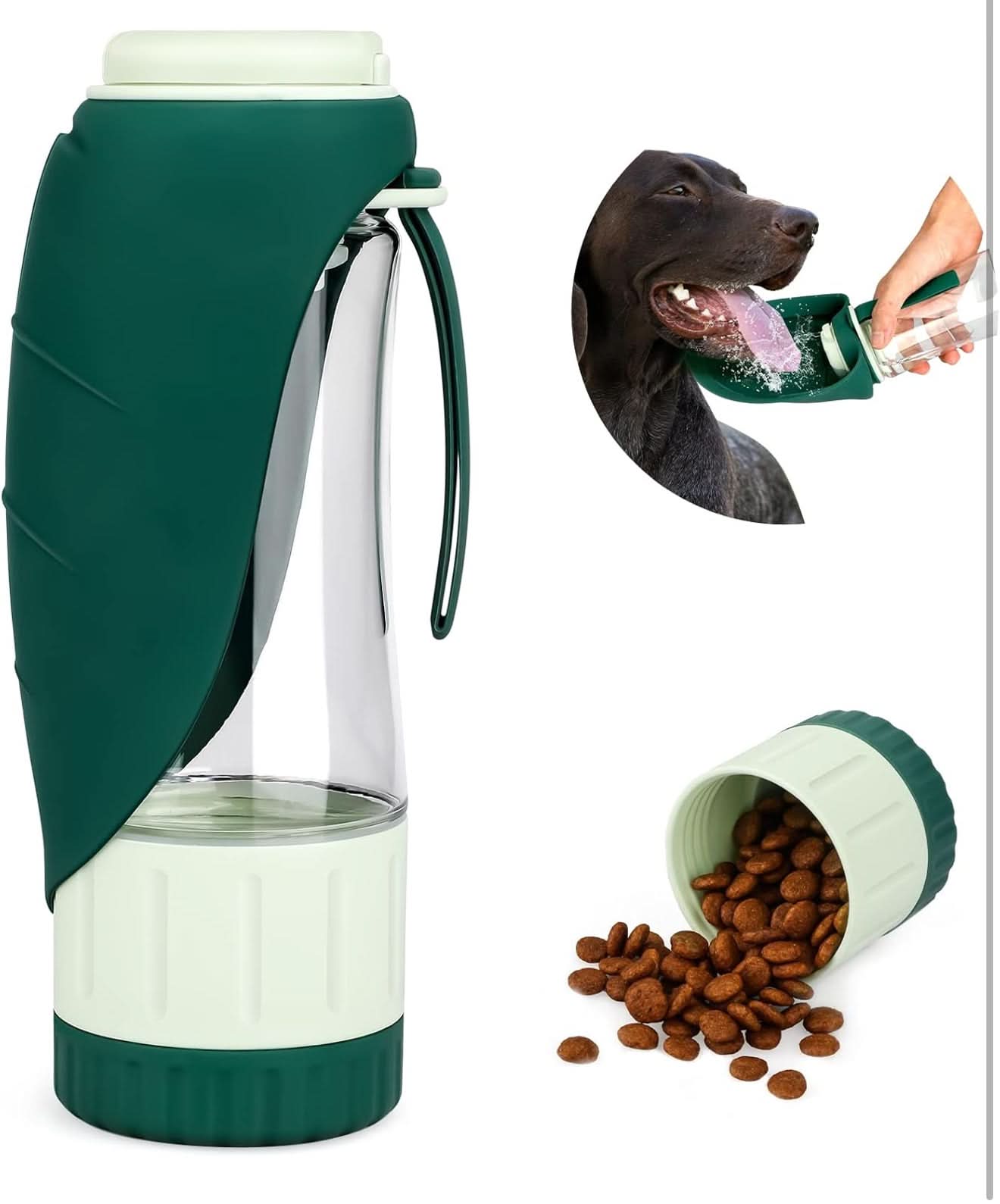 Travel 2-in-1 Bottle Water & Food Bowl - PawsiFypets - Blue powder / one size PawsiFypets