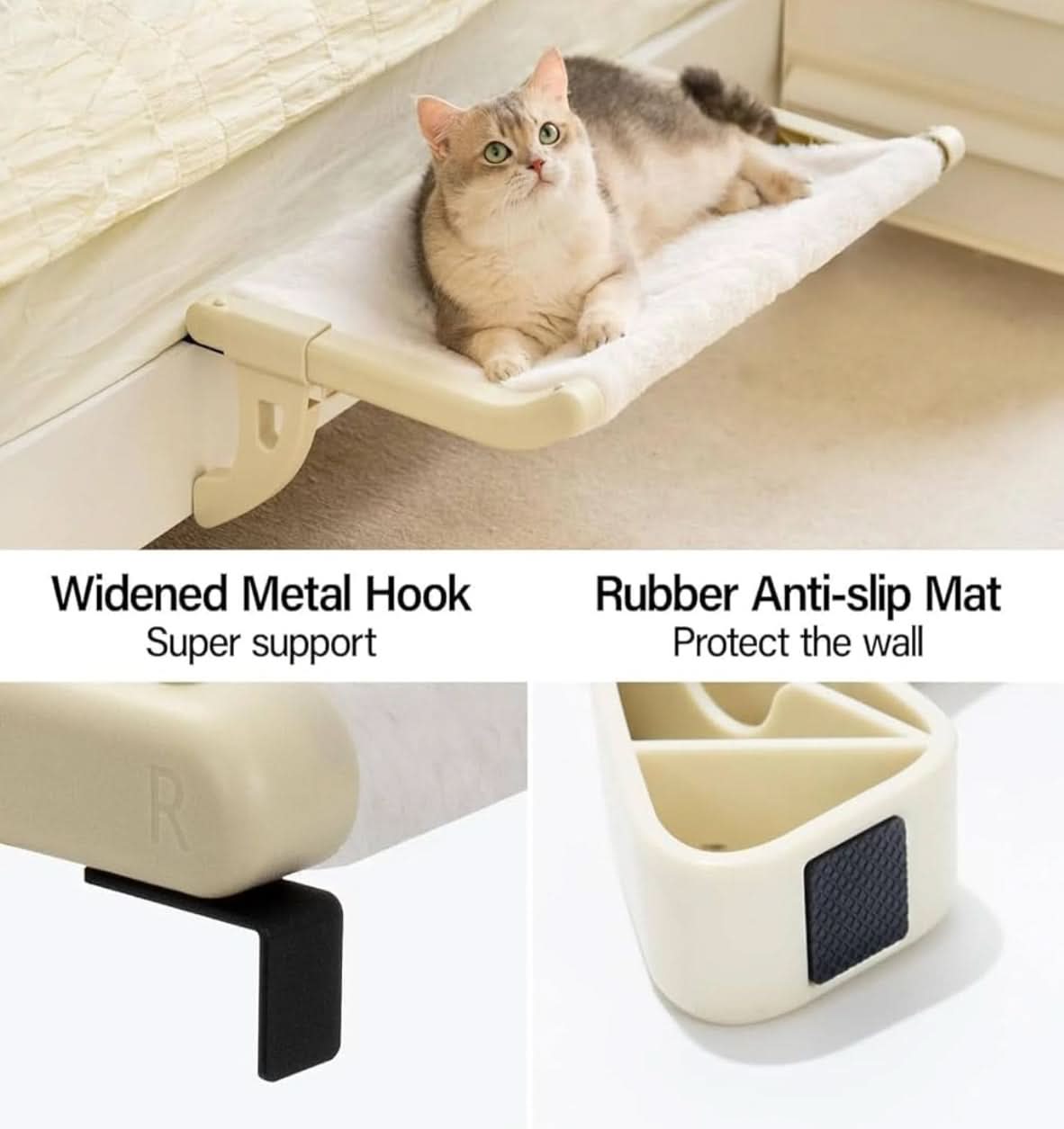 Universal Cat Hammock - Hanging Window & Bedside Cat Bed - PawsiFypets