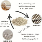 Waterproof Anti Splash Cat Litter Mat - Floor Protection & Easy Clean - PawsiFypets Cat Litter Accessories - Black / 30x30CM PawsiFypets