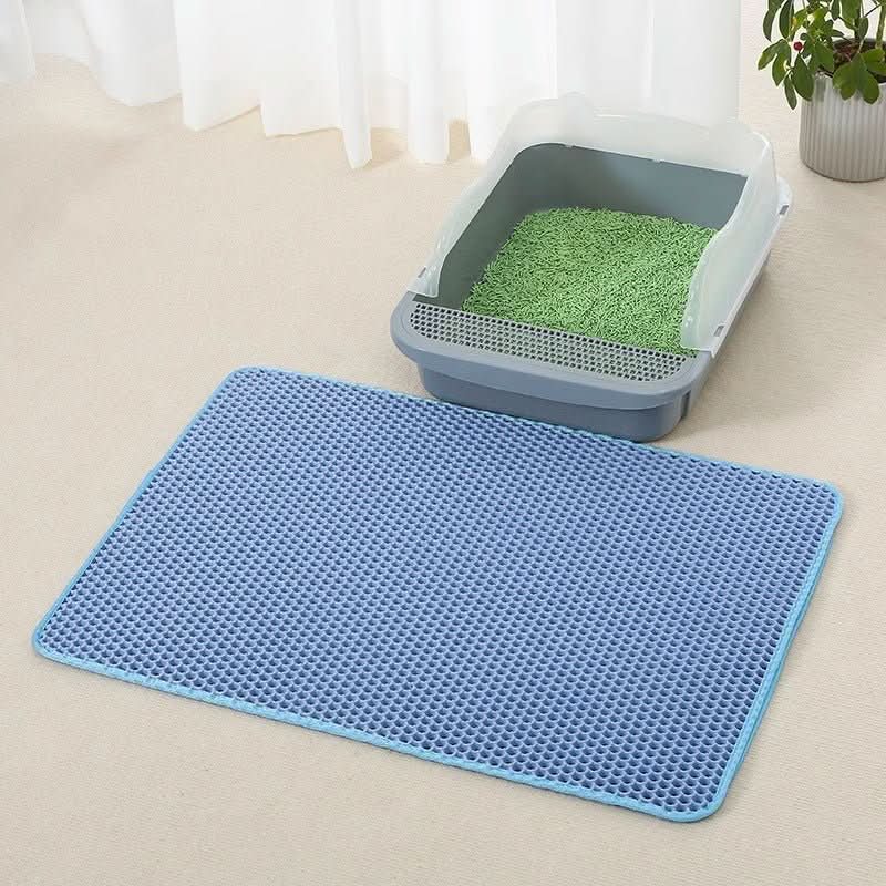 Waterproof Anti Splash Cat Litter Mat - Floor Protection & Easy Clean - PawsiFypets Cat Litter Accessories - Blue / 30x30CM PawsiFypets