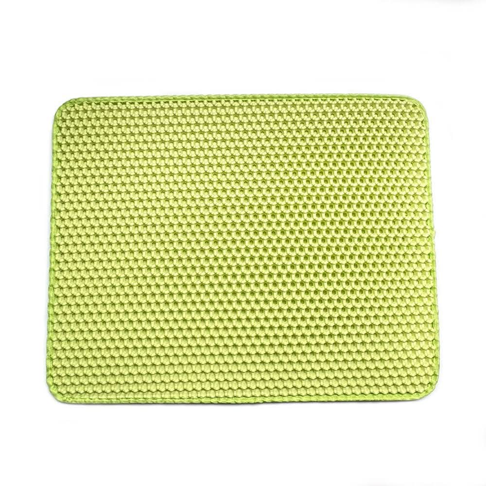 Waterproof Anti Splash Cat Litter Mat - Floor Protection & Easy Clean - PawsiFypets Cat Litter Accessories - Green / 30x30CM PawsiFypets