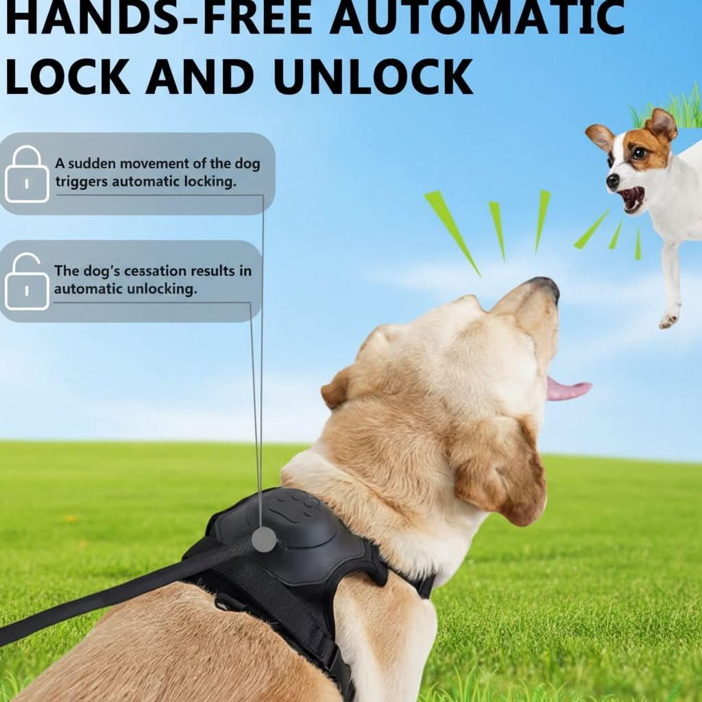 Adjustable Dog Leash & Vest Harness - Chest and Back Support for Medium & Large Dogs - PawsiFypets