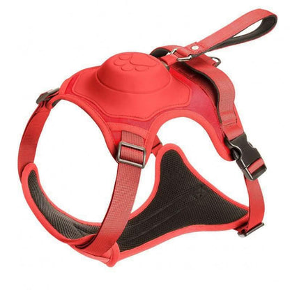 Adjustable Dog Leash & Vest Harness - Chest and Back Support for Medium & Large Dogs - PawsiFypets